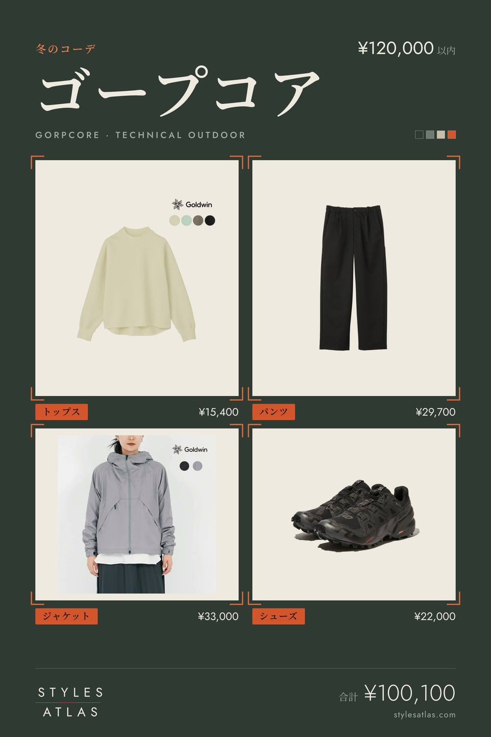 Gorpcore · Winter · under ¥120,000